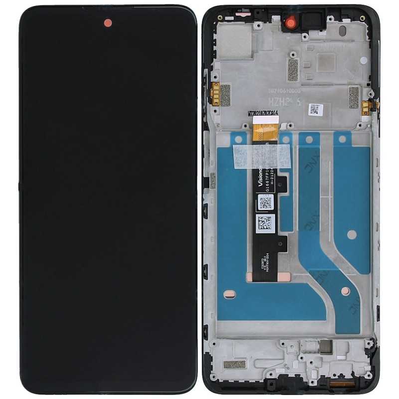  Motorola Service Pack Original LCD Display + Frame For Edge 20 Lite | Black