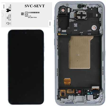 Samsung Service Pack Original LCD Display + Frame Galaxy A55 5G 2024 A556 | BLU ICE&nbsp;ASSEMBLED