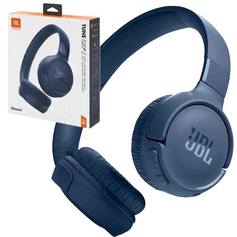 JBL TUNE 520BT Cuffie On-Ear Bluetooth Comandi e microfono sul padiglione | Blu