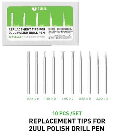 Punte di Ricambio 2UUL DA82 Per Penna Smerigliatrice DA81 10in1 