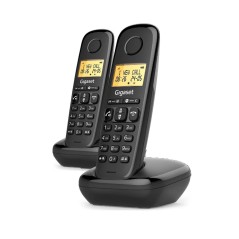 Gigaset START 100 DUO Telefono Cordless ECO DECT Con Vivavoce Nero