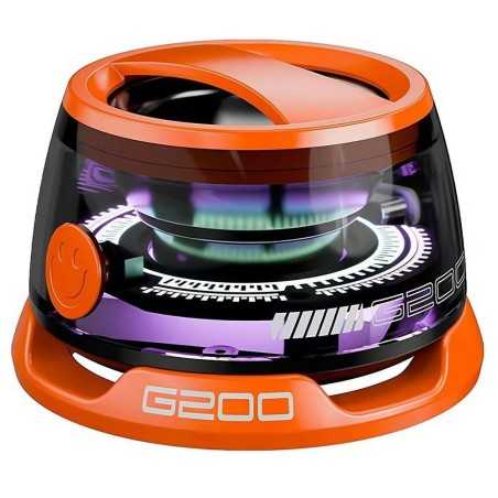 Altoparlante Bluetooth Magnetico G200 Luce a Colori multi-RGB e Supporto per Telefono Magbeat Impermeabile Arancione