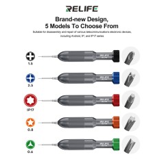RELIFE RL-717A Set Cacciaviti 2D 5 in 1 | Rocket Head Screwdriver 