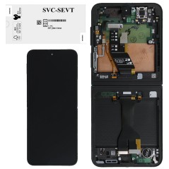 Samsung SERVICE PACK Display LCD ORIGINALE + Frame Per Galaxy Z Flip 6 5g F741 | Black Inner