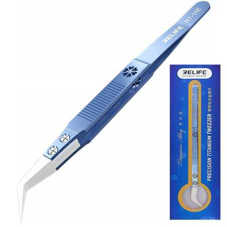 RELIFE RT-15E Precision Titanium Ceramic Straight Tweezers
