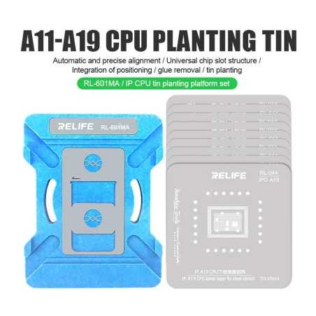 RELIFE RL 601MA Set di Riparazione per CPU Fixture Serie iPhone A11 A19 Pr