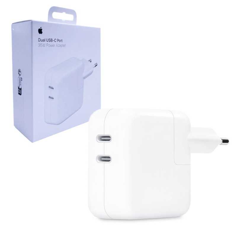 Apple 35W Dual USB-C Power Adapter – Fast Charging for iPhone, iPad, and MacBook Air Apple 35W Dual USB-C Power Adapter – Fast Charging for iPhone, iPad, and MacBook Air