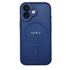 Cover Case iPhone 17 MagSafe with Camera Glass Screen Protector | Dark Blue