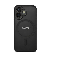 Cover Case iPhone 17 MagSafe with Camera Glass Screen Protector | Black