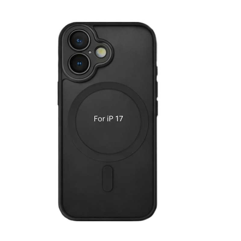 Cover Case iPhone 17 MagSafe with Camera Glass Screen Protector | Black