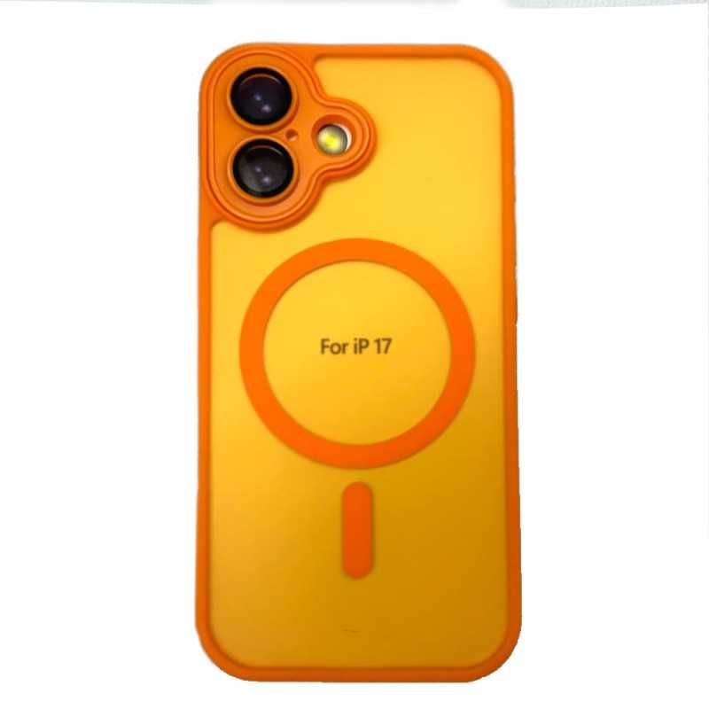 Custodia Protettiva iPhone 17 MagSafe con Protezione Vetro Fotocamera | Orange