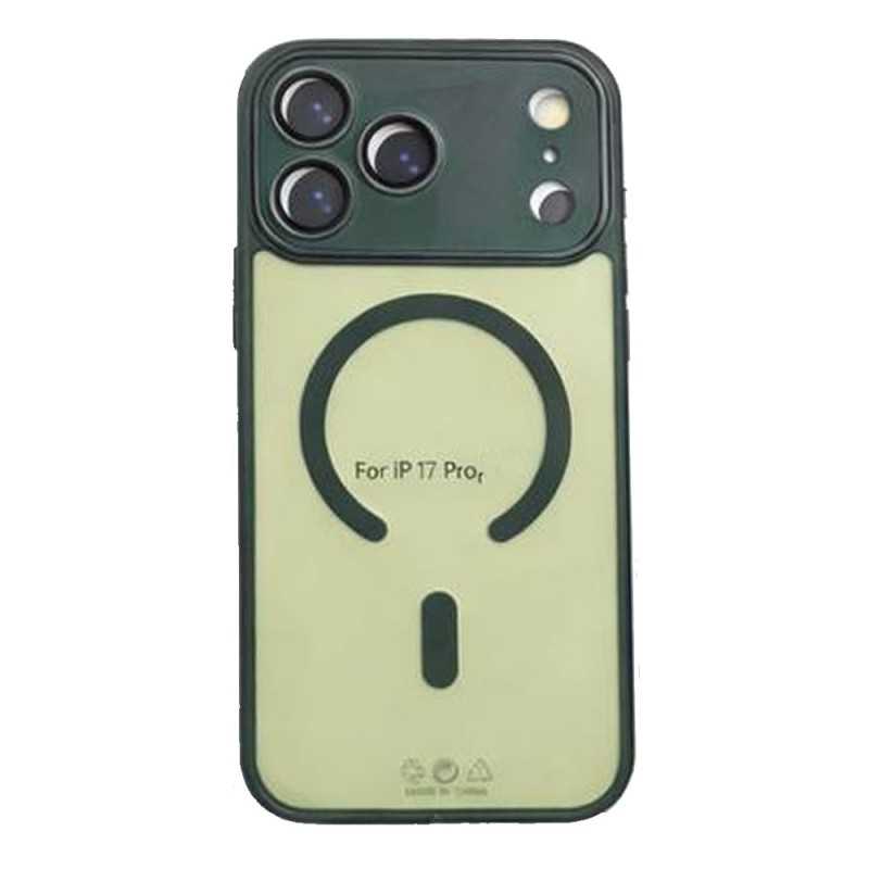 Custodia Protettiva iPhone 17 Pro MagSafe con Protezione Vetro Fotocamera | Dark Green - BULK