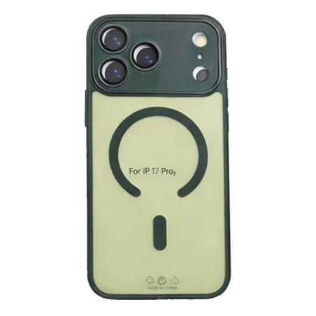 Cover Case iPhone 17 Pro MagSafe with Camera Glass Screen Protector | Dark Green