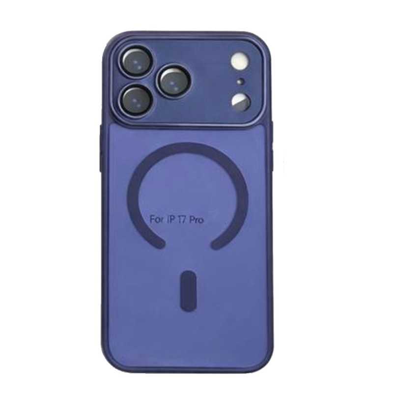 Cover Case iPhone 17 Pro MagSafe with Camera Glass Screen Protector | Dark Blue Cover Case iPhone 17 Pro MagSafe with Camera Glass Screen Protector | Dark Blue