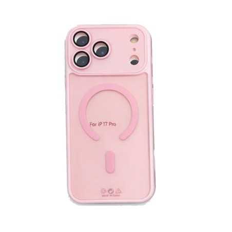 Custodia Protettiva iPhone 17 Pro MagSafe con Protezione Vetro Fotocamera | Pink