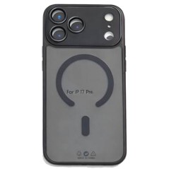 Custodia Protettiva iPhone 17 Pro MagSafe con Protezione Vetro Fotocamera | Nero