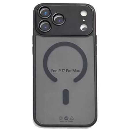 Cover Case iPhone 17 Pro Max MagSafe with Camera Glass Screen Protector | Black