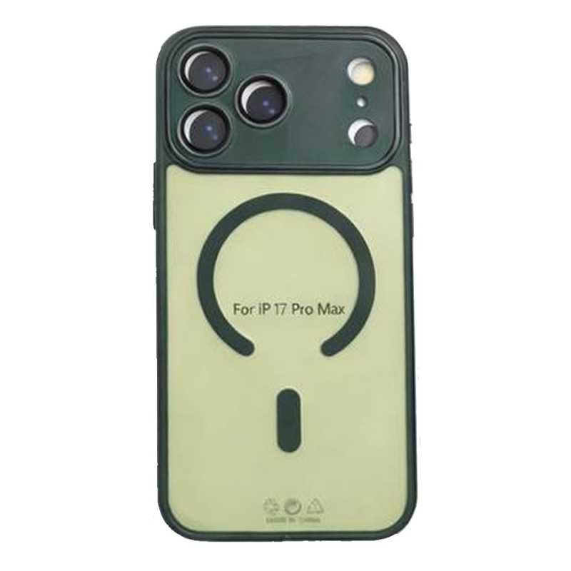 Custodia Protettiva iPhone 17 Pro Max MagSafe con Protezione Vetro Fotocamera | Dark Green - BULK