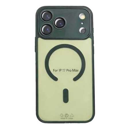 Custodia Protettiva iPhone 17 Pro Max MagSafe con Protezione Vetro Fotocamera | Dark Green