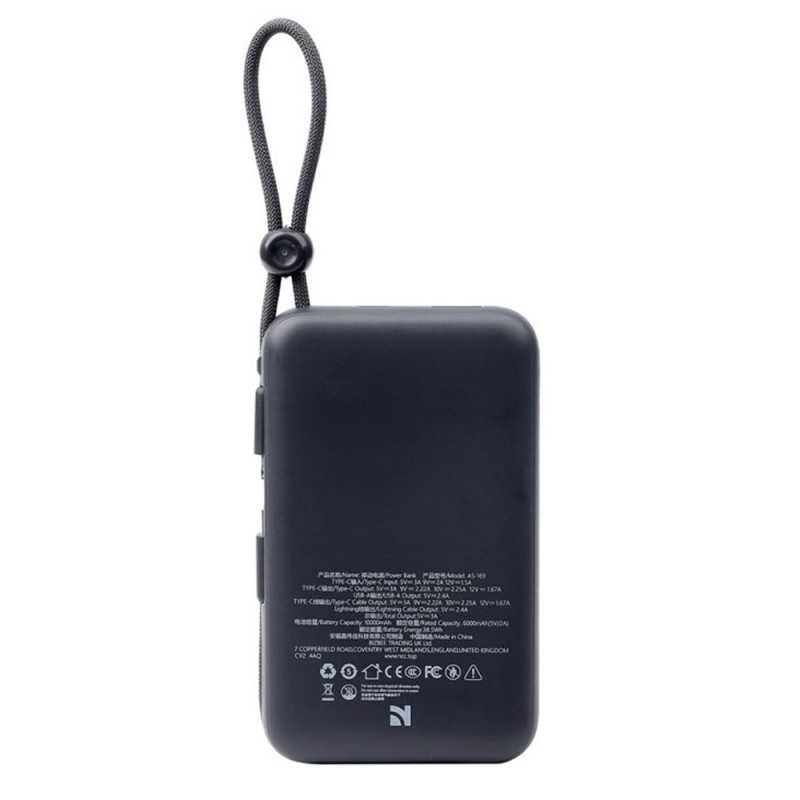 NCC Power Bank 10000mAh Caricabatterie Portatile 22.5W Own Line | Dark Grey AS-169 