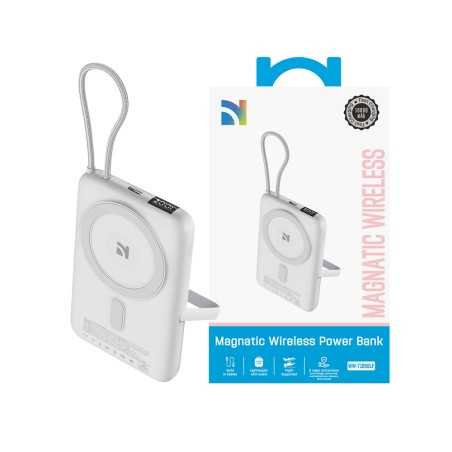 NCC Power Bank 10000mAh Caricabatterie Portatile Ricarica Rapida Wireless 2