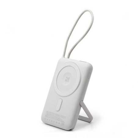 NCC Power Bank 10000mAh Caricabatterie Portatile Ricarica Rapida Wireless 22.5W | Light Grey WW-T185BLF