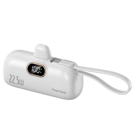 NCC Power Bank 5000mAh Mini Caricabatterie Portatile Fast Charging 22 5W 