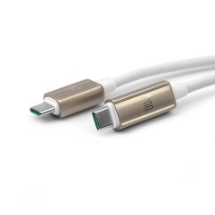 NCC Cavo di Ricarica da USB-C a USB-C 100W ZX in Lega di Zinco Con Display Potenza XC-0406 | 1.2M Starlight 