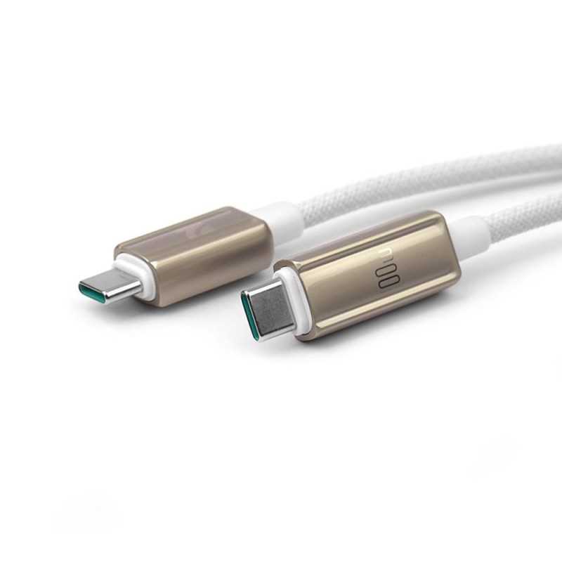 NCC Cavo di Ricarica da USB-C a USB-C 100W ZX in Lega di Zinco Con Display Potenza XC-0406 | 1.2M Starlight 