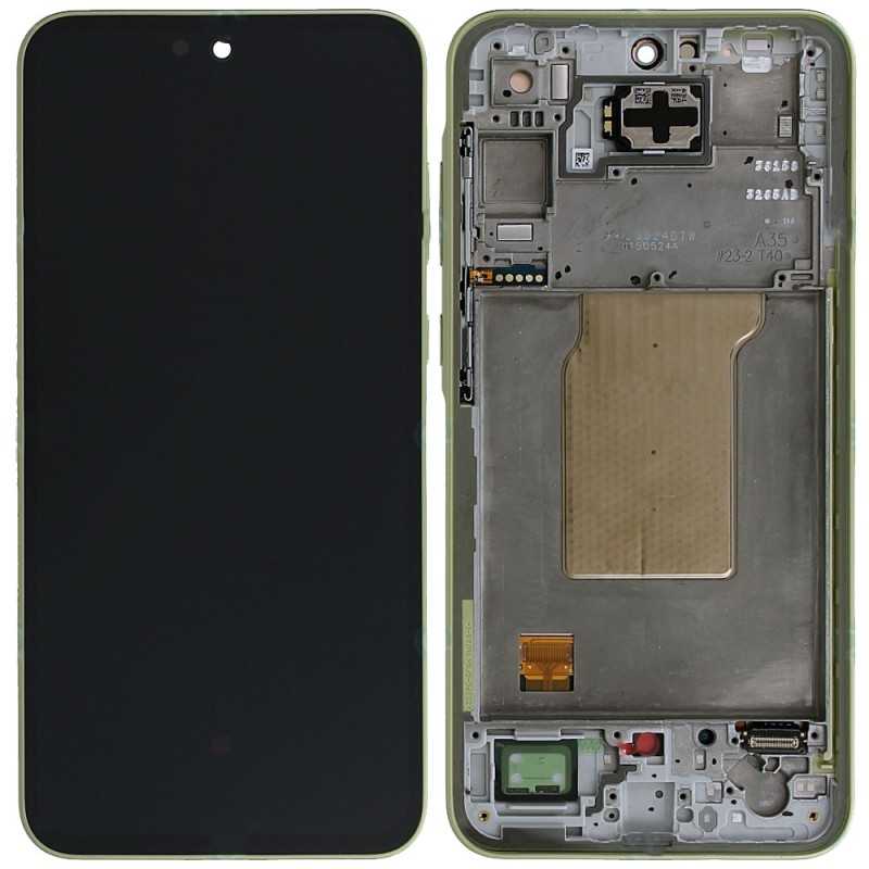  Samsung Service Pack Original LCD Display + Frame For Galaxy A35 5G 2024 A356 | Giallo Lemon (ASMBLD)