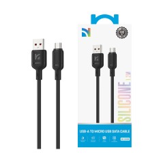 NCC Cable XC-0205 USB-A TO MICRO-USB 18W Silicone Cable 1.2M Black 