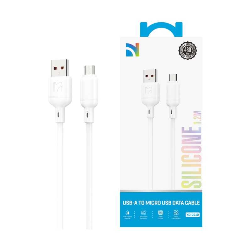 NCC Cable XC-0210 USB-A TO Micro-USB 18W Silicone Cable | 1.2M White NCC Cable XC-0210 USB-A TO Micro-USB 18W Silicone Cable | 1.2M White