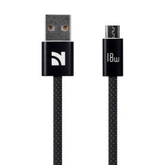 NCC Cavo di Ricarica da USB A a MICRO USB 18W Intrecciato XC 0105 1 2M Ne