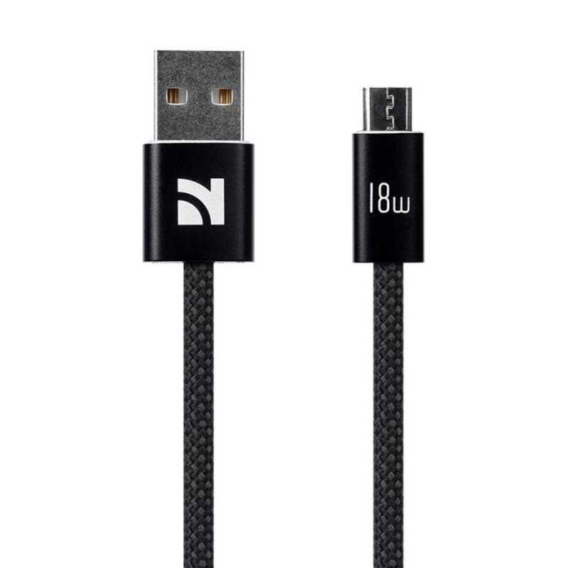 NCC Cavo di Ricarica da USB-A a MICRO-USB 18W Intrecciato XC-0105 | 1.2M Nero