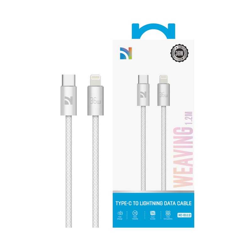 NCC XC-0112 36W USB-C to Lightning Charging Cable | 1.2m White