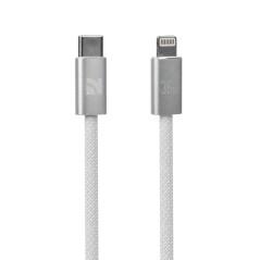 NCC Cavo di Ricarica da USB-C a Lightning 36W Intrecciato XC-0112 | 1.2m Bianco