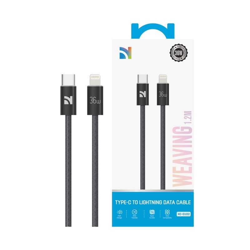 NCC Cable XC-0102 USB-C TO LIGHTNING 36W | 1.2M Black NCC Cable XC-0102 USB-C TO LIGHTNING 36W | 1.2M Black