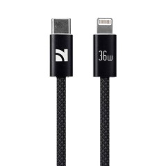 NCC Cavo di Ricarica da USB-C a Lightning 36W Intrecciato XC-0102 | 1.2M Nero