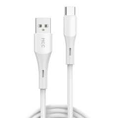 NCC Cavo di Ricarica da USB A a USB C 20W in Silicone D122AC 1 2M Bianco