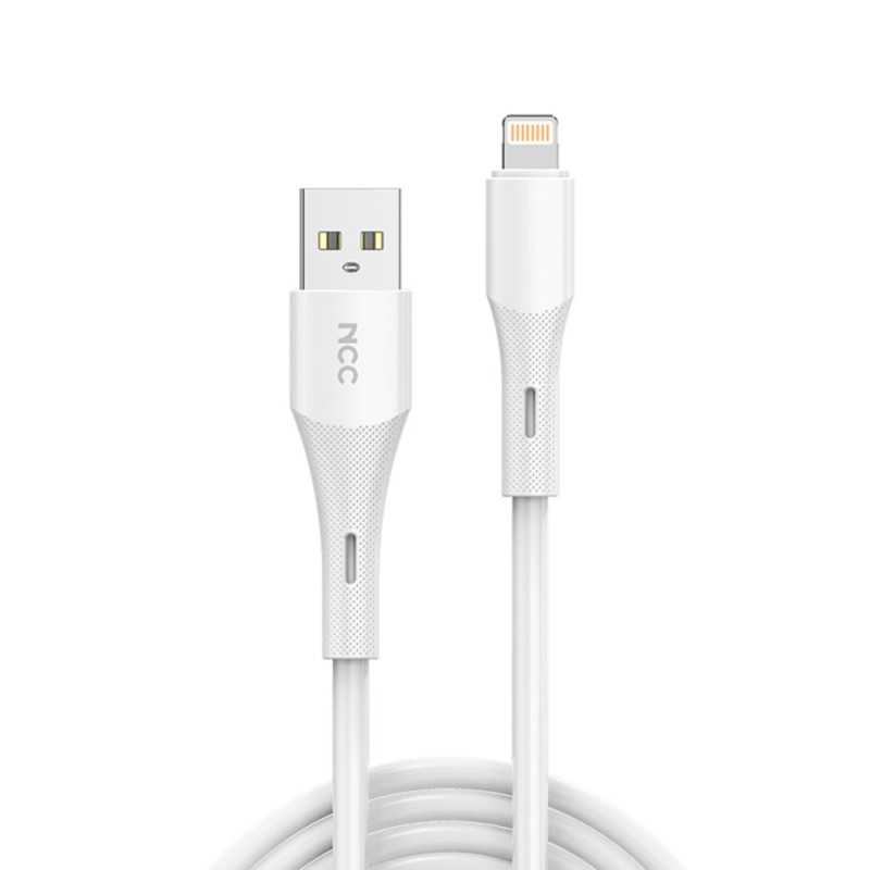 NCC Cavo di Ricarica da USB-A a Lightning 12W in Silicone D122AL | 1.2M Bianco NCC Cavo di Ricarica da USB-A a Lightning 12W in Silicone D122AL | 1.2M Bianco