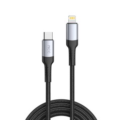 NCC Data Cable D121CL Type C to Lightning 27W Braided cable + Aluminum shell 1.2M Black