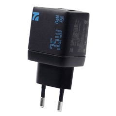 NCC CaricaBatterie da Rete 35W Charger USB A USB C CD 0402 EU Nero
