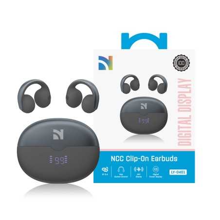 NCC Auricolare Bluetooth LY 0401 Cuffie Earbuds con Display Digitale Nero