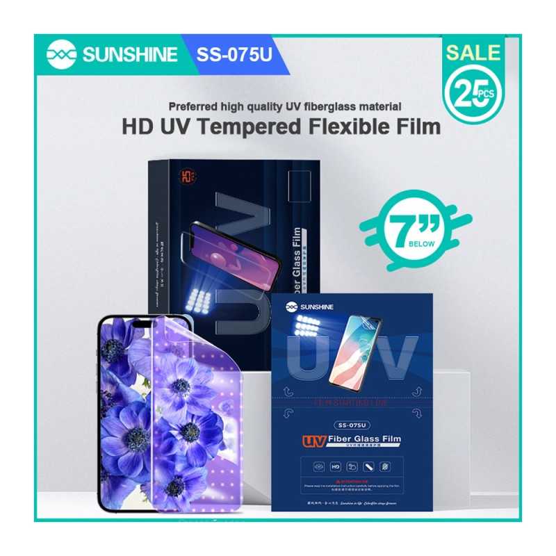 SUNSHINE SS-075U HD UV Hydrogel Film Glass Fiber – Ultra-Thin Screen Protector (Pack of 25) SUNSHINE SS-075U HD UV Hydrogel Film Glass Fiber – Ultra-Thin Screen Protector (Pack of 25)