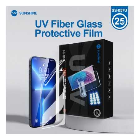 SUNSHINE SS-057U HD UV Glass Fiber Hydrogel Film – Ultra-Thin Screen Protector (25-Pack)