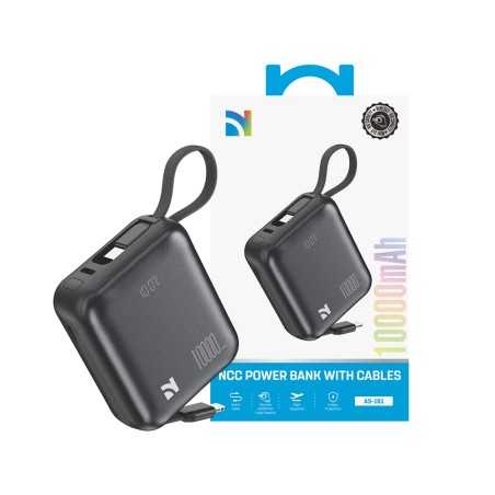 NCC Power Bank 10000mAh Caricabatterie Ricarica Rapida da 22 5W Cavi Inte