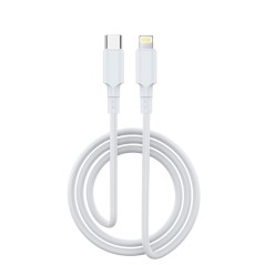 NCC D213CL Type-C to Lightning TPE Charging Data Cable with Package 2M White 