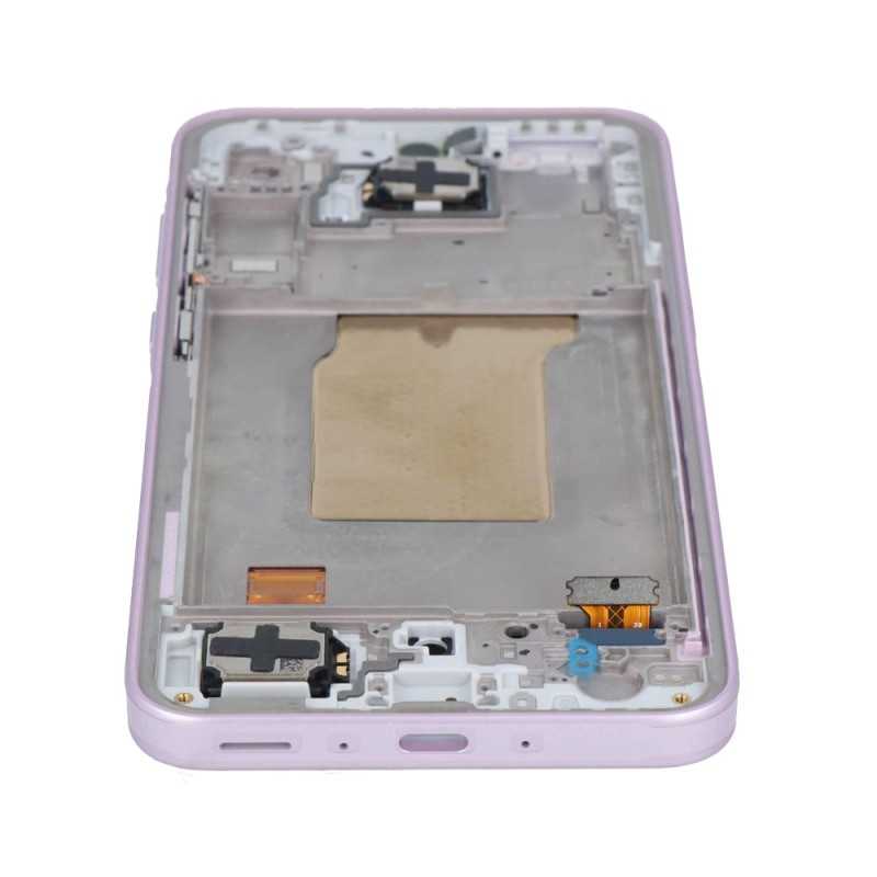 Samsung SERVICE PACK Display LCD ORIGINALE + Frame Per Galaxy A35 5G 2024 A356 | Lavender Lilac (ASMBLD)