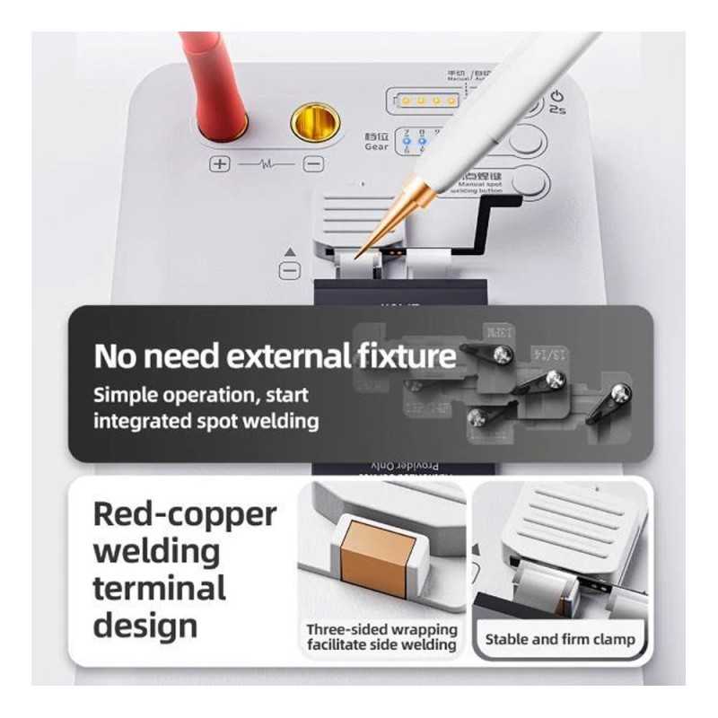 QIANLI Macaron 2S Mini Saldatrice Portatile a Punti per Batterie Swap iPhone