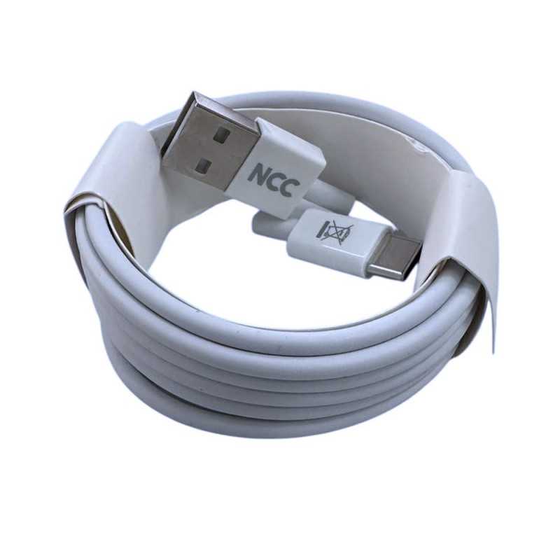 NCC Cavo di Ricarica da USB-A a USB-C 20W in PVC Ultra Resistente D212AC | 2 Metri Bianco
